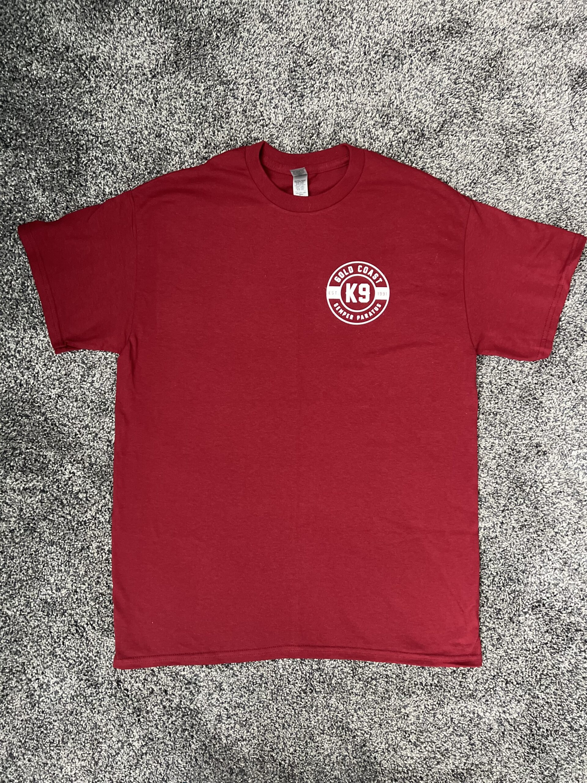 Short Sleeve Shirt – Red | Gold Coast K9